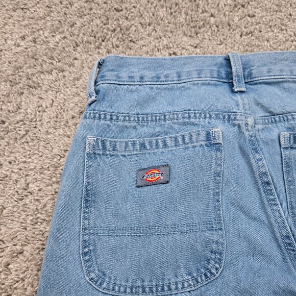 Dickies Loose Fit Double Knee Jeans Men's Light Wash Rugged Work Everyday 29x32 - Picture 6 of 8